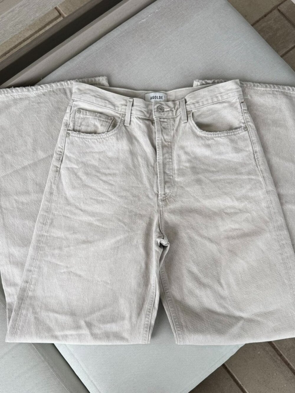 AGOLDE Dame Wide-Leg Jeans Colina Tan 28